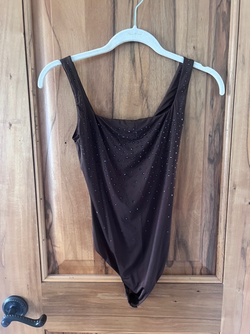 SKIMS X SWAROVSKI SQUARE NECK BODYSUIT